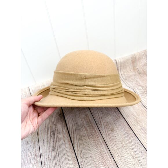 Vintage Bollman 100%‎ Wool Hat Doeskin Felt Downton Abbey